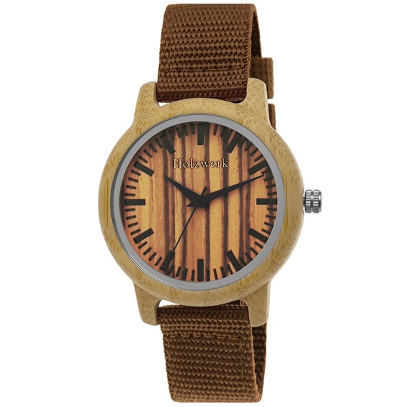 funk armbanduhr holz