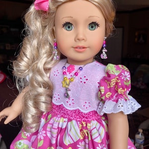18” handmade doll jewelry