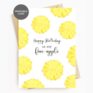 Lustige Geburtstagskarte Ananas Einzigartige Geburtstagskarten Für Ihn, ihren Mann, Frau, Freundin, Freund, alles Gute zum Geburtstag für einen Apfel