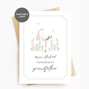 Carte futur grand-père imprimable Nouveau grand-père futurs parents Cartes d'annonce de grossesse bébé stockées pour vous promouvoir au rang de grand-père