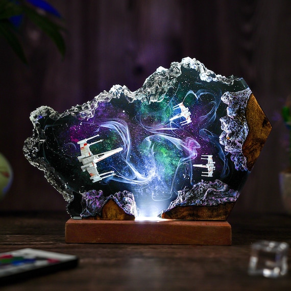 Custom Space Galaxy Lamp, Galaxy Night Light, Handmade Lamp