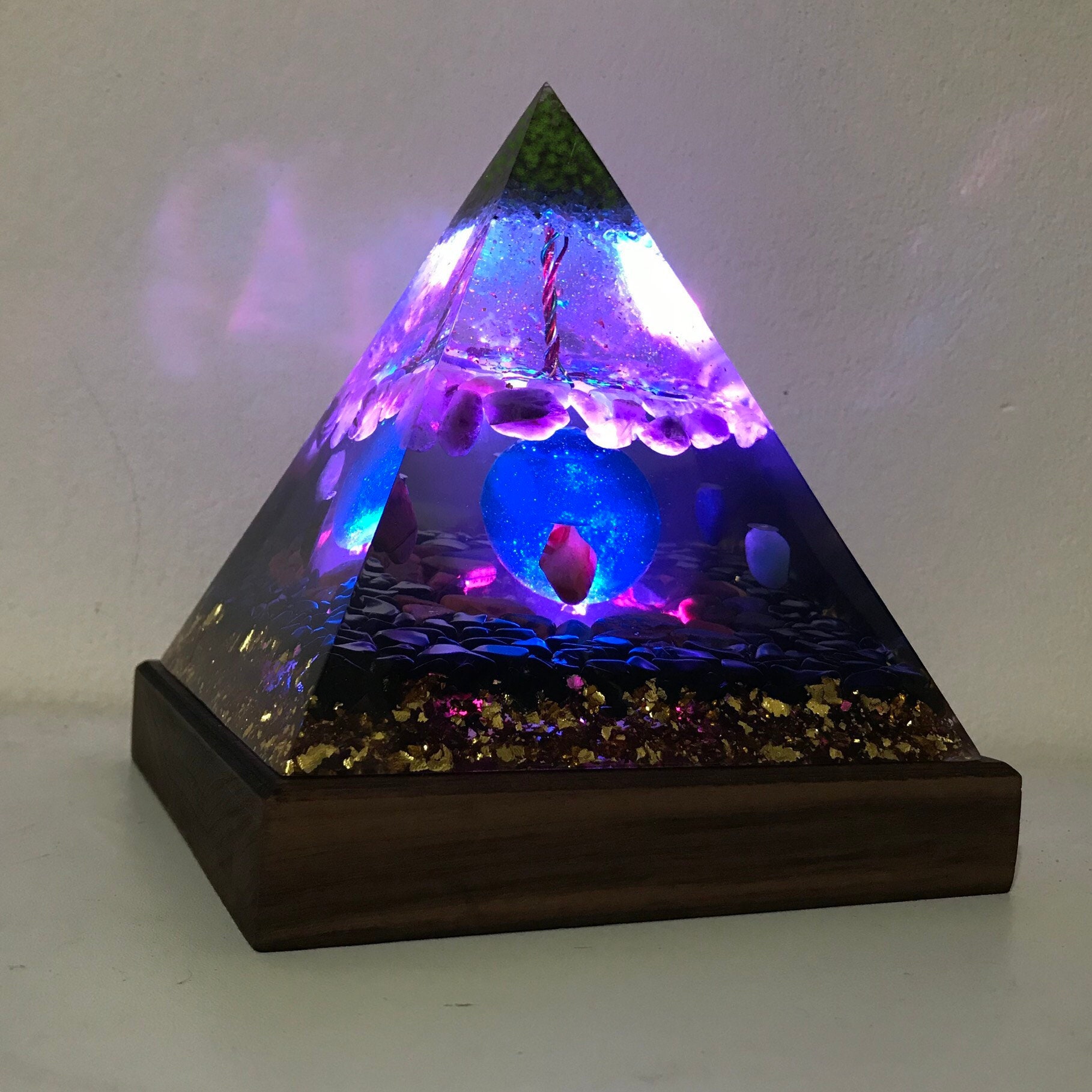 Resin Pyramid Night Light LARGE – Cool Creations by Matt Hubbard