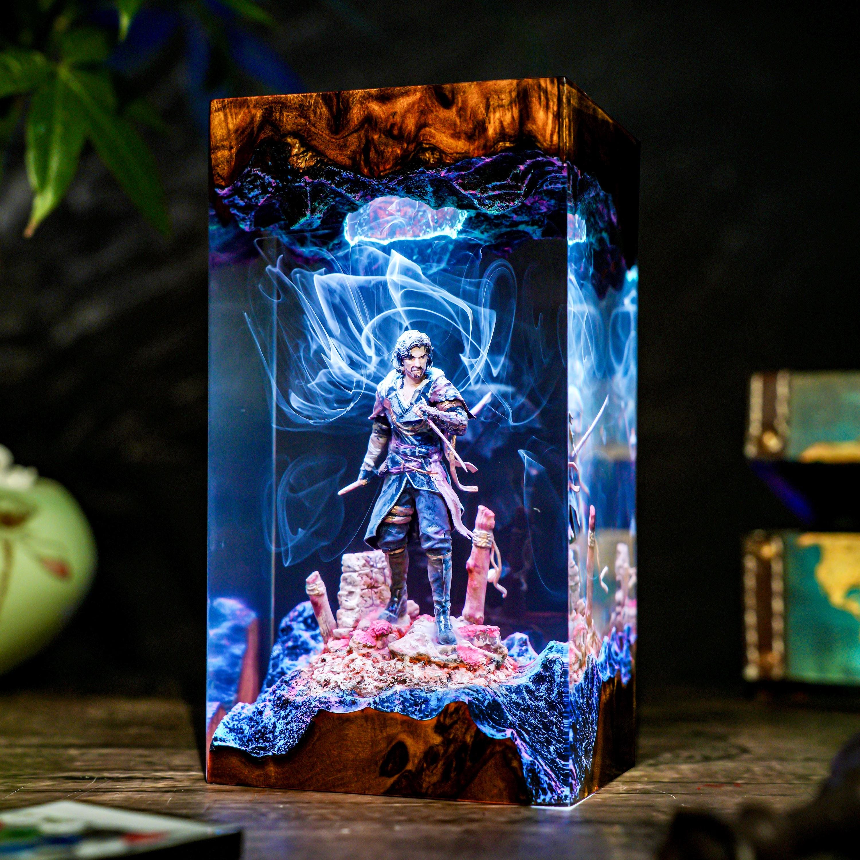 Diorama Ver.xo Expedition Night Lamp, Clair Shadow Resin & Wood