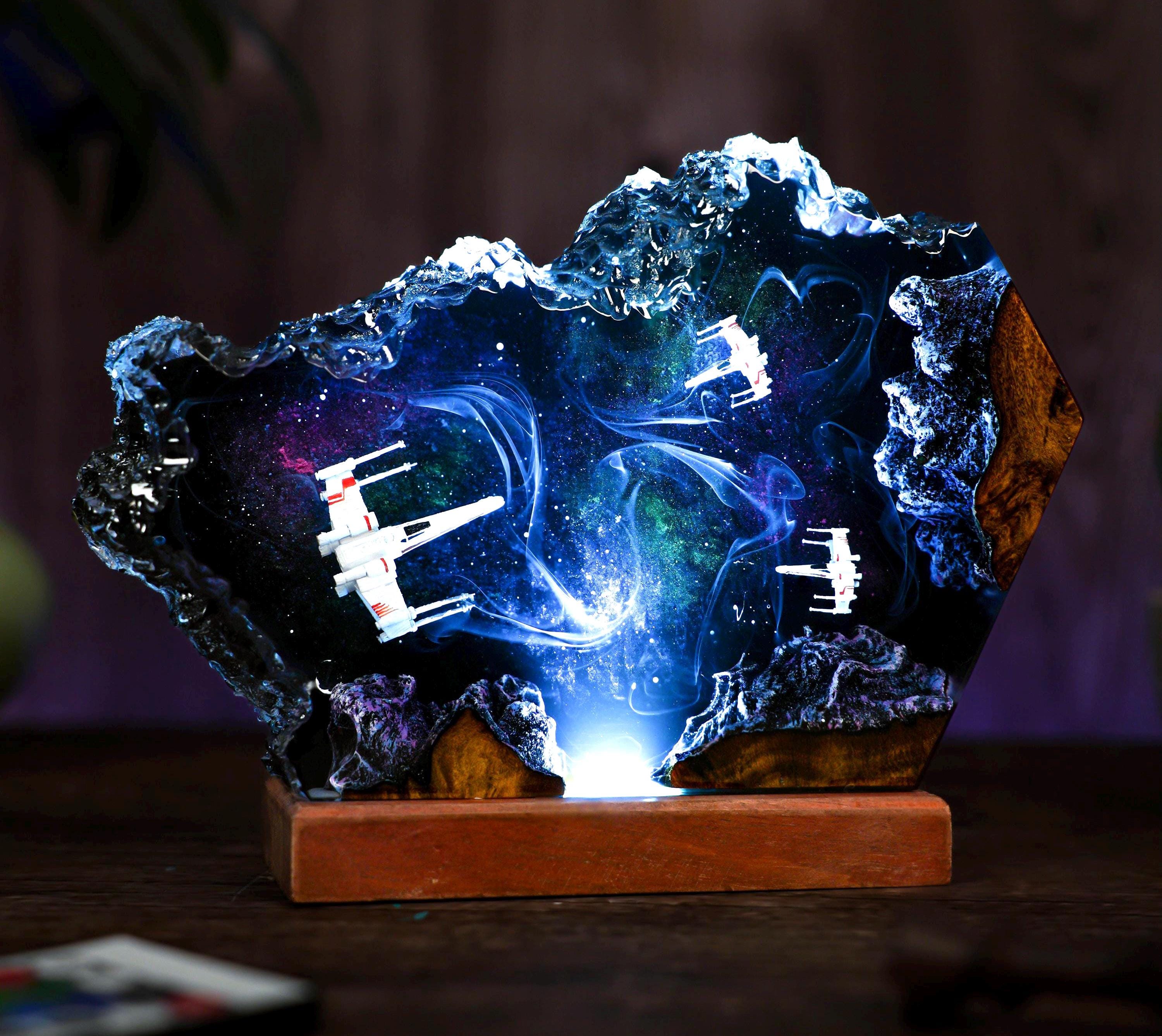 Custom Space Galaxy Lamp, Galaxy Night Light, Handmade Lamp