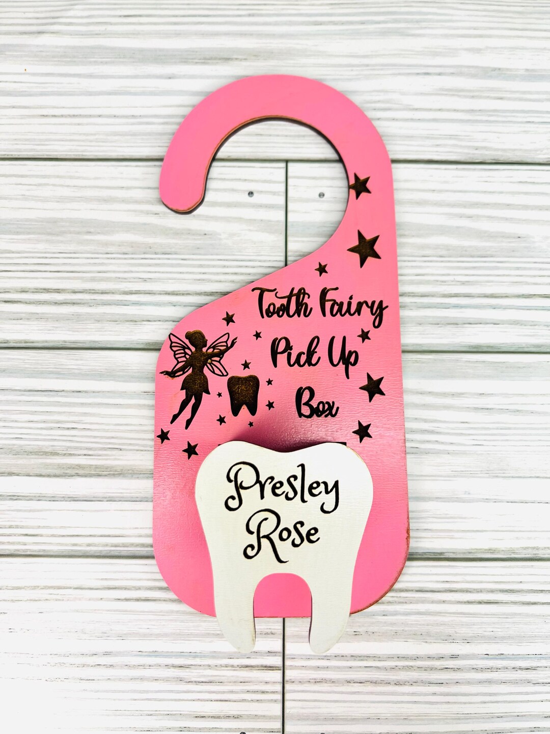 Personalized Tooth Fairy Door Hanger With Tooth Pocket - Etsy