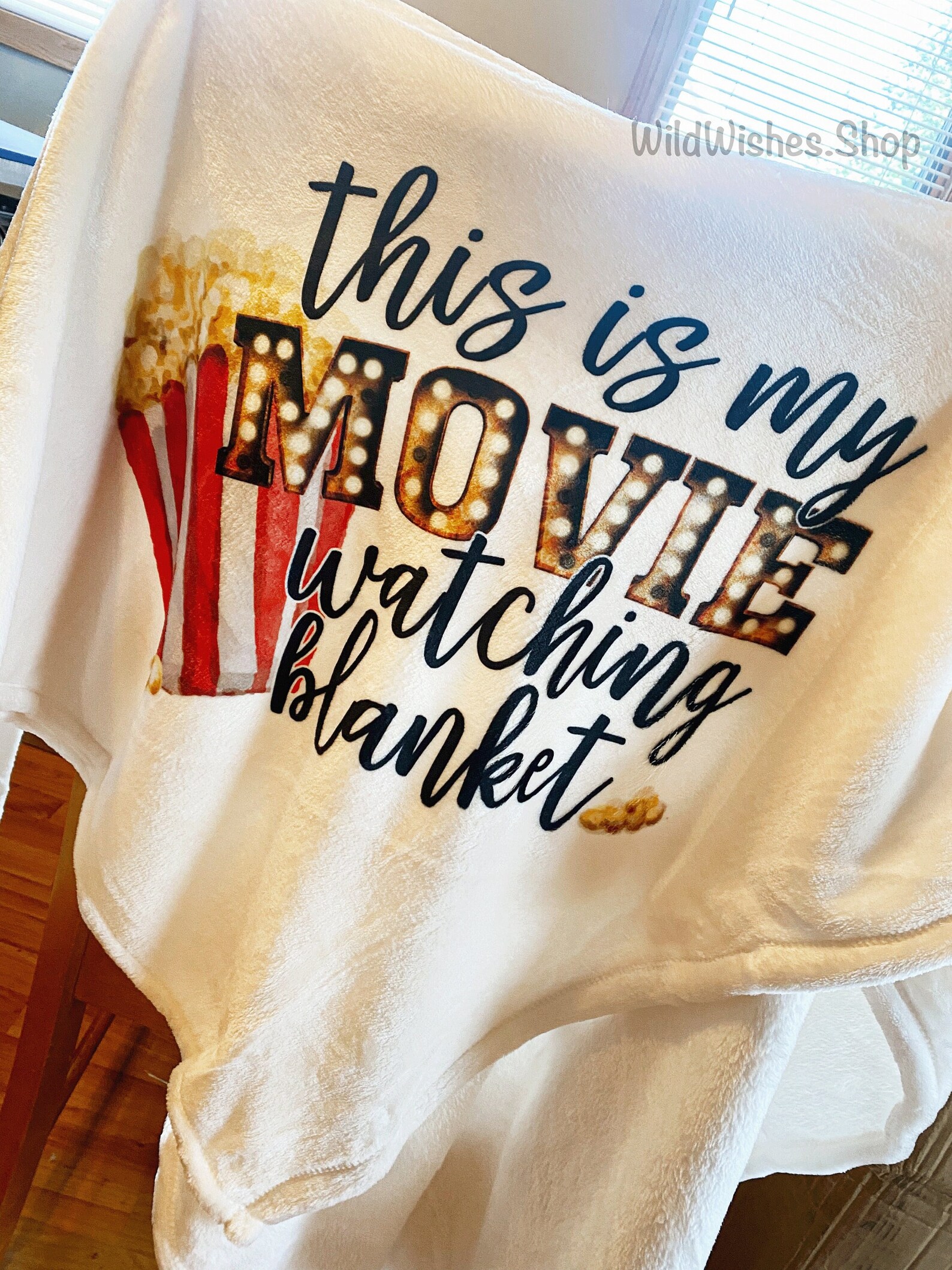 Movie Watching Blanket Soft Throw Blanket Movie Blanket Etsy