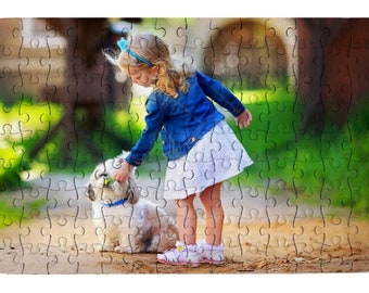 Custom Photo Puzzle, Sentimental Photo Keepsake, Personalized Jigsaw Puzzle, Gift for Gmal, Special Occasion, Wedding, Anniversary, Birthday