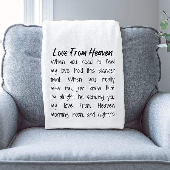 Blanket for loss of loved one hot sale