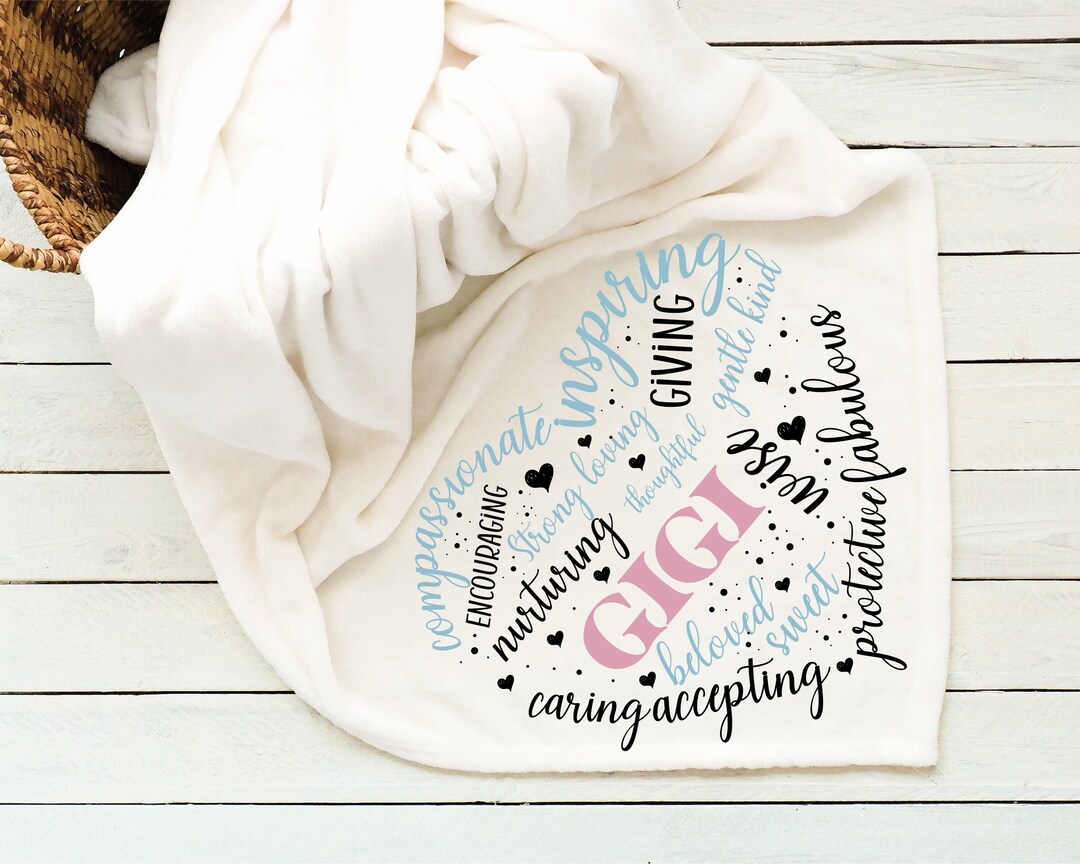 Gigi Sentimental Keepsake Blanket Soft and Cozy Gigi Throw Etsy