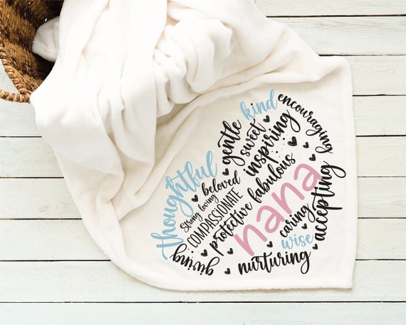 Nana Sentimental Keepsake Soft and Cozy Nana Throw Blanket Perfect Gift for Grandmother