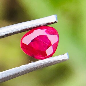 100% Natural Ruby Pigeon Blood Color Stone, Unheated Ruby, Natural Untreated Ruby Top Quality Ruby gemstone, 0.30 Cts, 4.2x3.5x2.4mm