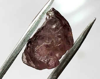 Natural Purple Spinel Rough: 4 CT Burmese Crystal Gemstone