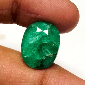 9.05 Cts Natural Beryl Emerald Gemstone For Ring Jewelry, Gift for Her, Emerald Gemstone, Loose Gemstone - Beryl Cut Stone 16x12x6mm