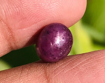 6.90 Cts Natural Star Ruby Cabochon: Loose Gemstone, 9x7x7mm