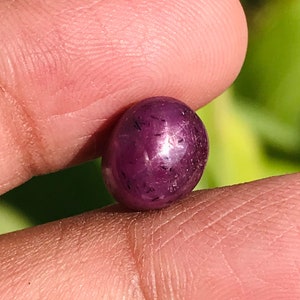 6.90 Cts - Star ruby gemstone, loose cabochon gemstone, Ruby Star Ring stones, jewelry making 9x7x7mm
