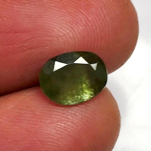 Natural Australian Teal Sapphire Gemstone, Australian Sapphire Loose Gemstone, Faceted Parti Sapphire Gemstone, 9x7x3.5mm, 1.90 Cts