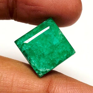 11.30 Cts Natural Beryl Emerald Gemstone For Ring Jewelry, Gift for Her, Emerald Gemstone, Loose Gemstone - Beryl Cut Stone 13x13x7mm