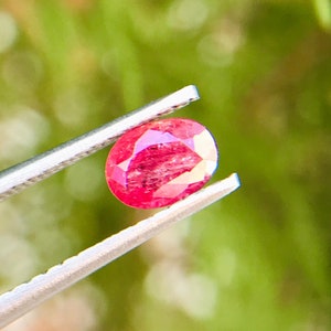 Natural Ruby Pigeon Blood Color Stone, Unheated Ruby, 100% Natural Untreated Ruby Top Quality Ruby gemstone, 0.65 Carats, 5.8x4.3x2.7mm