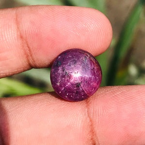 13.45 Cts - Star ruby gemstone, loose cabochon gemstone, Ruby Star Ring stones, jewelry making 12x12x7mm