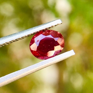 Natural Ruby Gemstone Brilliant Cut, Unheated Ruby , Untreated Ruby Top Quality Ruby gemstone, 0.55 Cts - 5x4.1x2.6mm, Pigeon Blood Ruby