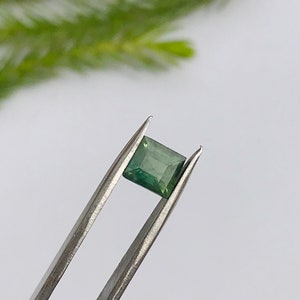 Natural Australia Teal Sapphire, Australian Sapphire Stone for jewelry Making, Loose Sapphire, Teal Sapphire - 1.20 Cts - 5x5x3.5mm