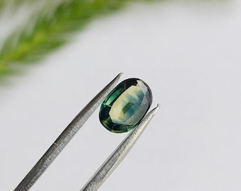 Saphir bleu sarcelle d'Australie naturel, saphir australien pour la fabrication de bijoux, saphir non serti, saphir vert - 0,70 cts - 6x4,5x2 mm