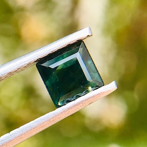 Natural Australia Teal Sapphire, Australian Sapphire Stone for jewelry Making, Loose Sapphire, Teal Sapphire - 0.60 Cts - 4.5x4.5x2.7mm