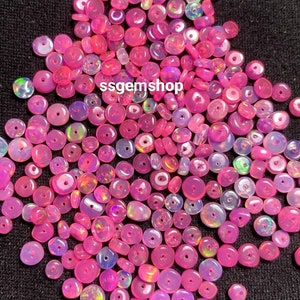 Excellent Ethiopian Opal Beads, Welo Fire Opal Beads, Drilled Opal Beads, Opal Loose Beads, Smooth Rondelle Beads, Beads For Making Jewelry