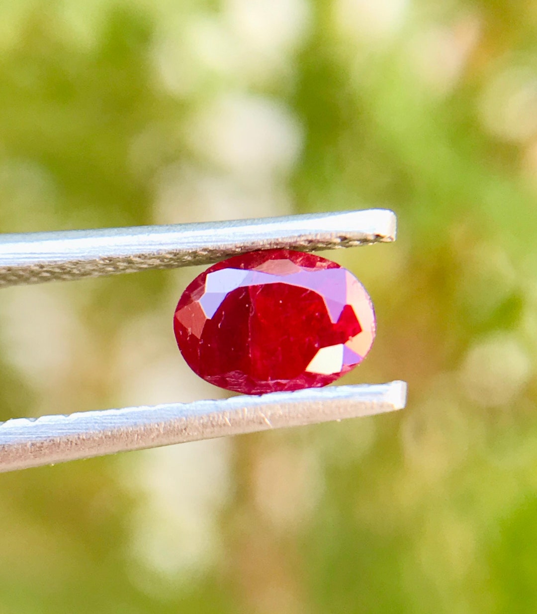 Blood Ruby Natural Pigeon Blood Ruby Gemstone, Untreated Oval Ruby, 0.50 Cts - Etsy