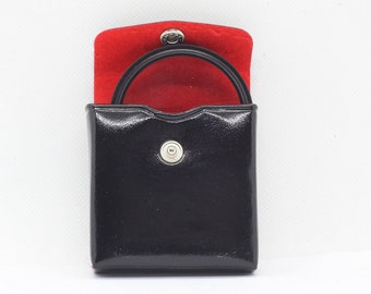 Boite vintage en simili cuir pour accessoires photo filtres petits objectifs sac étui pochette etui