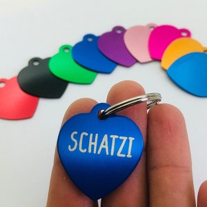 Dog Tag Heart Personalized Engraving Animal Tag Pendant Address Tag Dog Tag Keychain