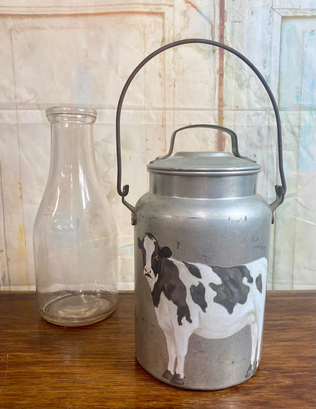 Vintage Milk/cream Can, Farmhouse Kitchen, Dairy Farm, Rustic Primitive ...