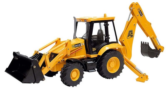 JCB 3CX countermove tractor loader backhoe Joal 1:25 scale diecast model