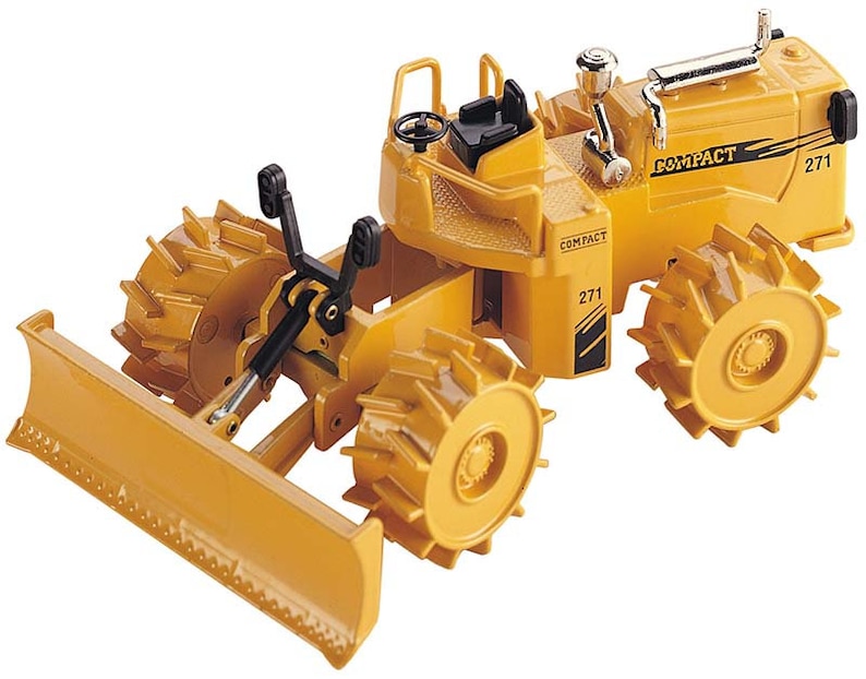 Miniature Joal 1/50 – Cat 825B Compacteur – Diecast – Modèle TP – Occasion