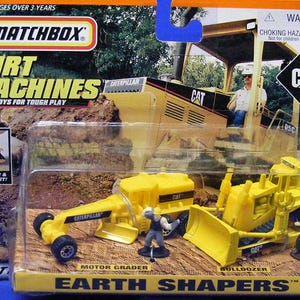 Matchbox -Dirt Machines - Earth Shapers with motor grader & bulldozer