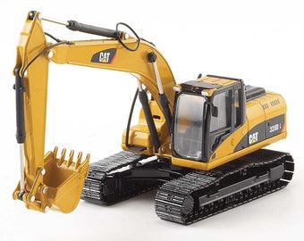 Hydraulische Norscot Caterpillar 320D L graafmachine met metalen rupsen: gegoten schaal 1:50
