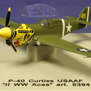 CDC Armor P-40 Curtiss US Air Force WW2 Aces échelle 1:100 moulé sous pression par Franklin Mint