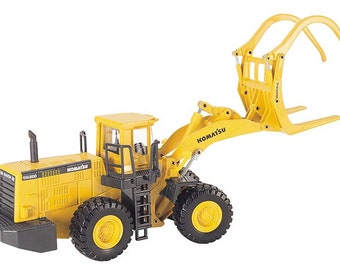 Cargadora de troncos Komatsu WA600-3 - Joal modelo a escala 1:50 fundido a presión
