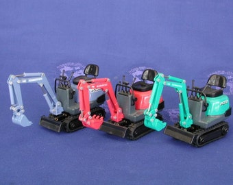 Komatsu PC02 Minibagger im Maßstab 1:21 aus Druckguss von Goodswave aus Japan. 3 Farben verfügbar