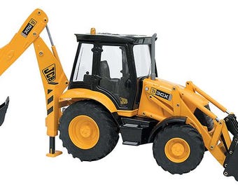 JCB 3CX Seitenschieber Traktor Baggerlader - JCB Lokomotive im Maßstab 1:25 Diecast von JOAL