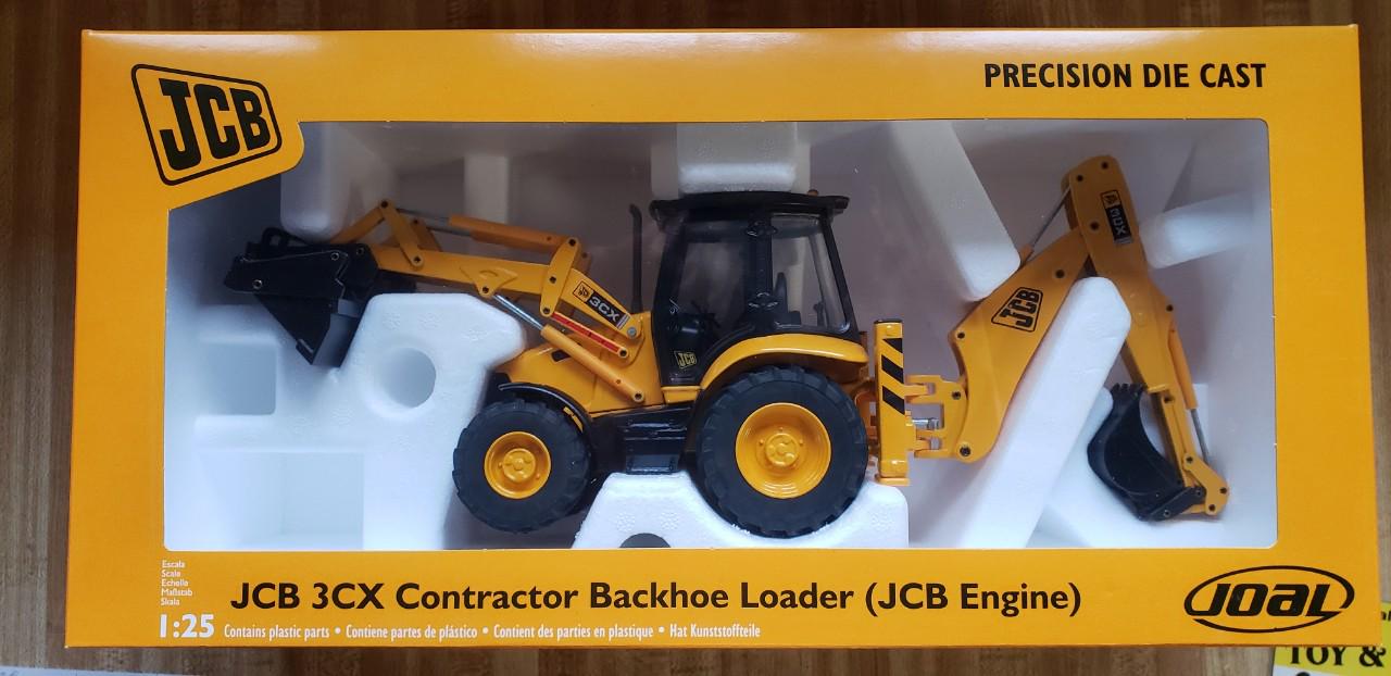 JCB 3CX Sideshift Tractor Loader Backhoe in 1/25 Scale Diecast