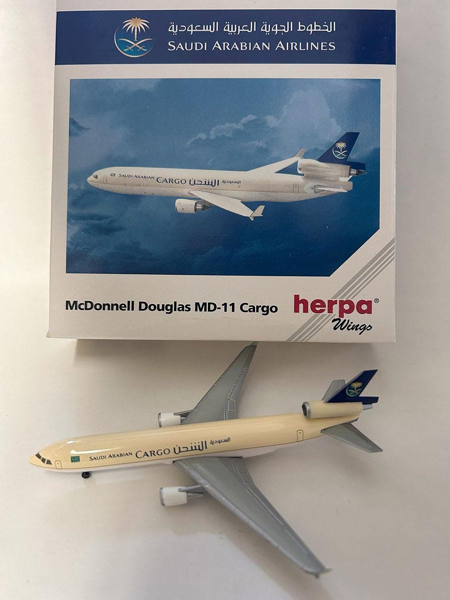 Mcdonnell Douglas MD 11 SAUDI ARABIAN Airlines Cargo Plane in 1