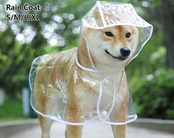 Fitfulvan Pets Clothes Dog Raincoat Waterproof Cloak All-Inclusive Pet Hooded Raincoat Outwear Apparel Fitfulvan Pets Clothes Dog Raincoat Waterproof Cloak All-Inclusive Pet Hooded Raincoat Outwear Apparel
