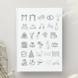 Minimalist Wedding Timeline Template: 5x7" Order of Events (Digital Download) image 2
