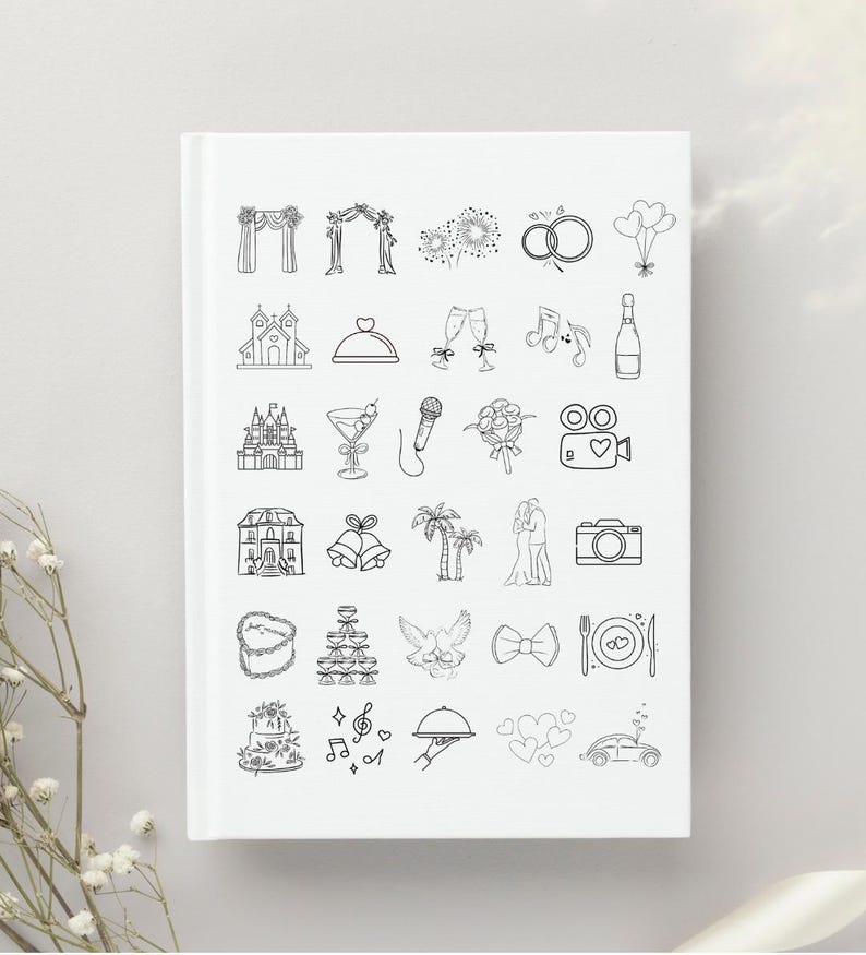 Minimalist Wedding Timeline Template: 5x7" Order of Events (Digital Download) image 2