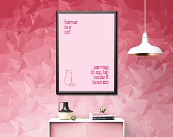 Taylor Swift Karma Lyric Poster: Midnights Albumkonst (digital nedladdning)