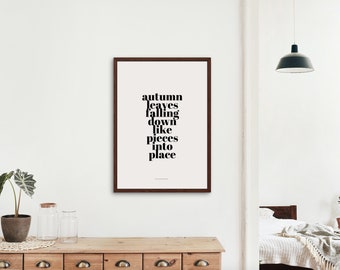 All Too Well-textaffisch: Taylor Swift Red Album-väggkonst (digital nedladdning)