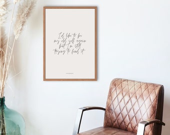 All Too Well-textaffisch: Taylor Swift Red Album-väggkonst (digital nedladdning)