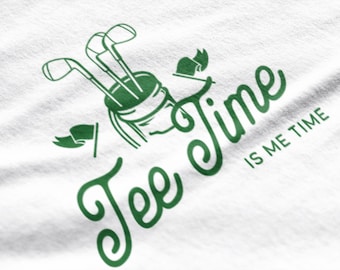 Camiseta Tee Time Therapy: Divertida camiseta con humor sobre golf