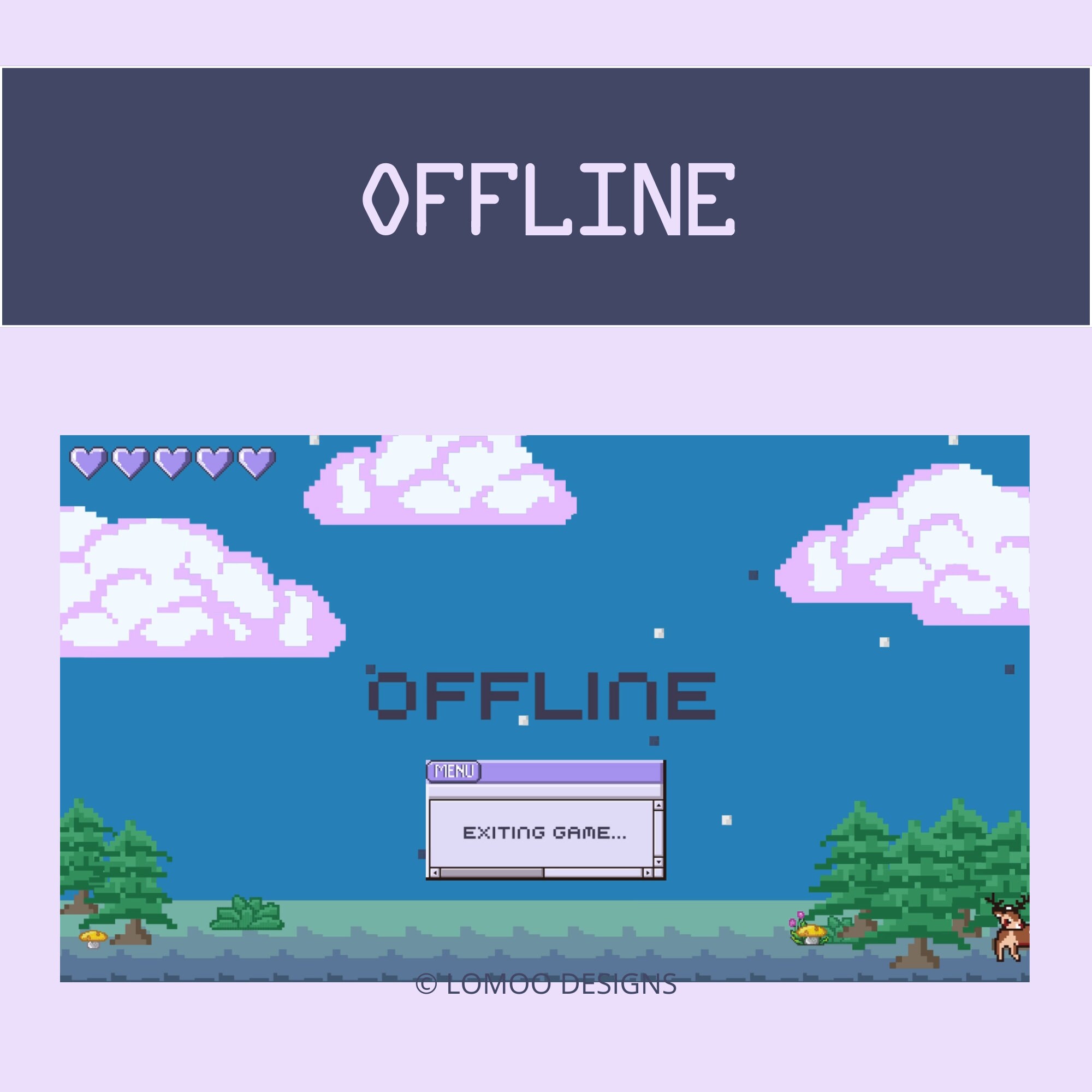 3 Animated Pixel Video Game Twitch Stream Overlays | Starting Soon, Be ...